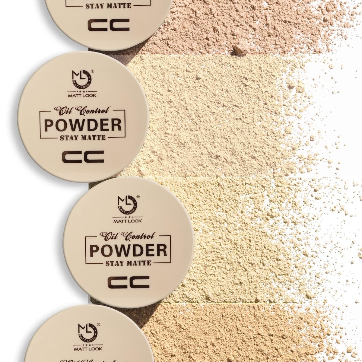 MATT LOOK CC Oil Control Pressed Powder - Long Lasting Matte Finish Makeup for All Skin Types | Moisturizing, Shine Control & Smooth Complexion | Sets Makeup Without Flaws | Perfect for Daily Wear, Office & Special Occasions (20g, Fair)