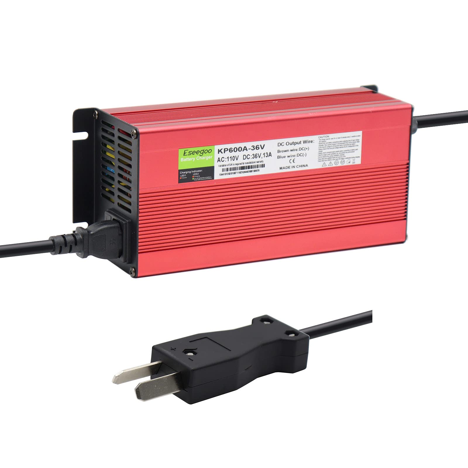 36 Volt 13 AMP Golf Cart Battery Charger - Compatible with Club Car, EZGO & Yamaha 36V Golf Carts (Crowfoot Plug) - Perfect for Home, Golf Course & RV Use