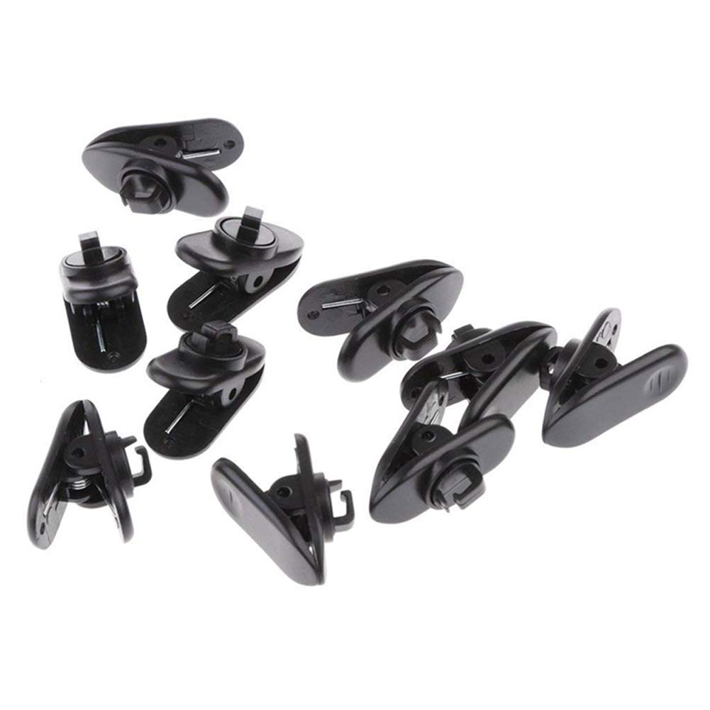 30Pcs Black 360° Rotating Earphone Cable Clips - Headphone Wire Holder for Clothing, Gym, Office & Travel - Secure Headset Cord Management Accessories