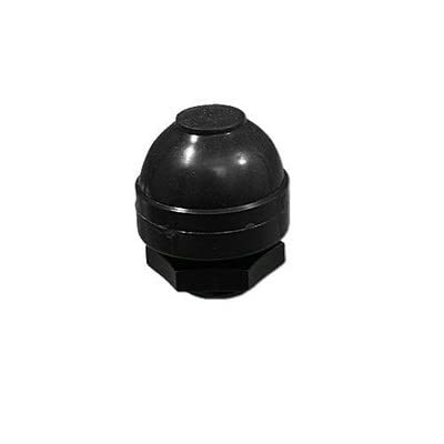 Black Threaded Air Button - Durable Metal Push Button for Industrial Machinery, Automotive, and DIY Projects