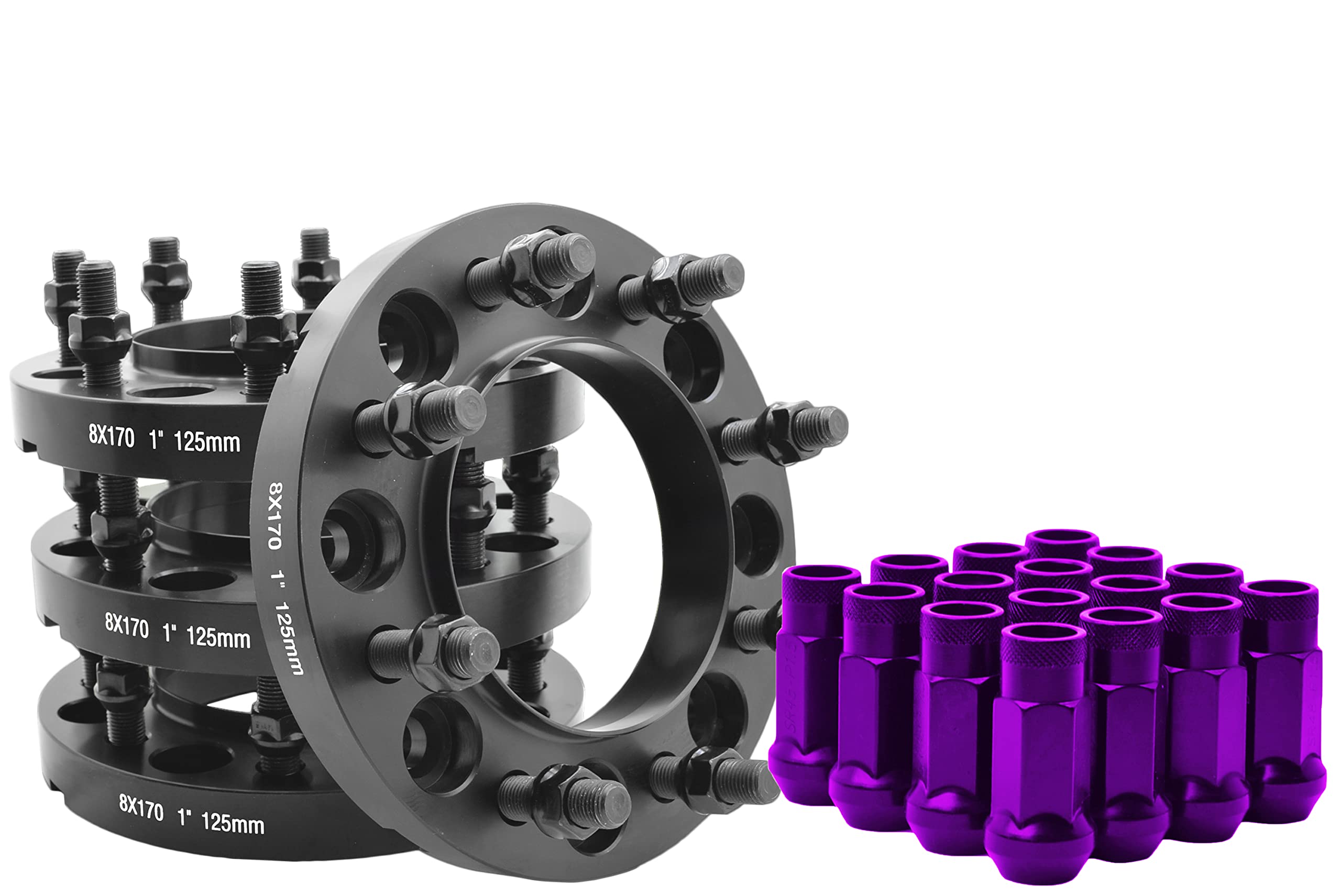 4-Piece Hub Centric Wheel Spacers 8x170mm 1