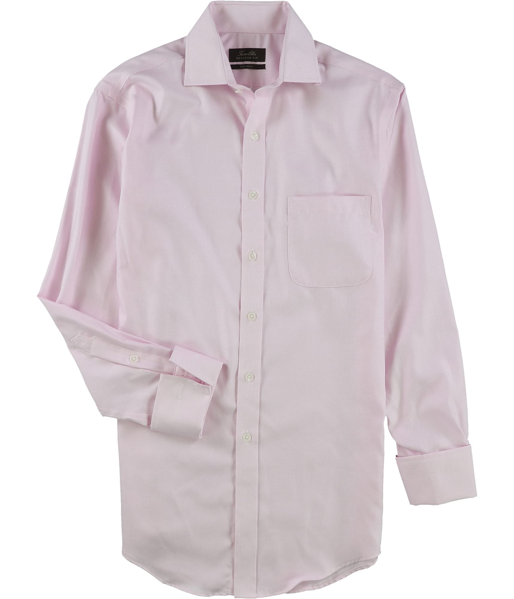 Tasso Elba Men's Non-Iron Button-Up Dress Shirt - Slim Fit Formal Business Shirt for Office, Wedding & Special Occasions