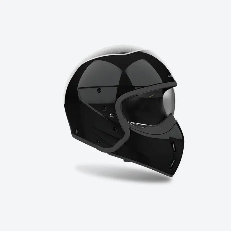 Airoh J 110 Black Glitter Motorcycle Helmet - Lightweight DOT Certified Full Face Helmet for Men & Women - Perfect for Street Biking, Racing & Commuting