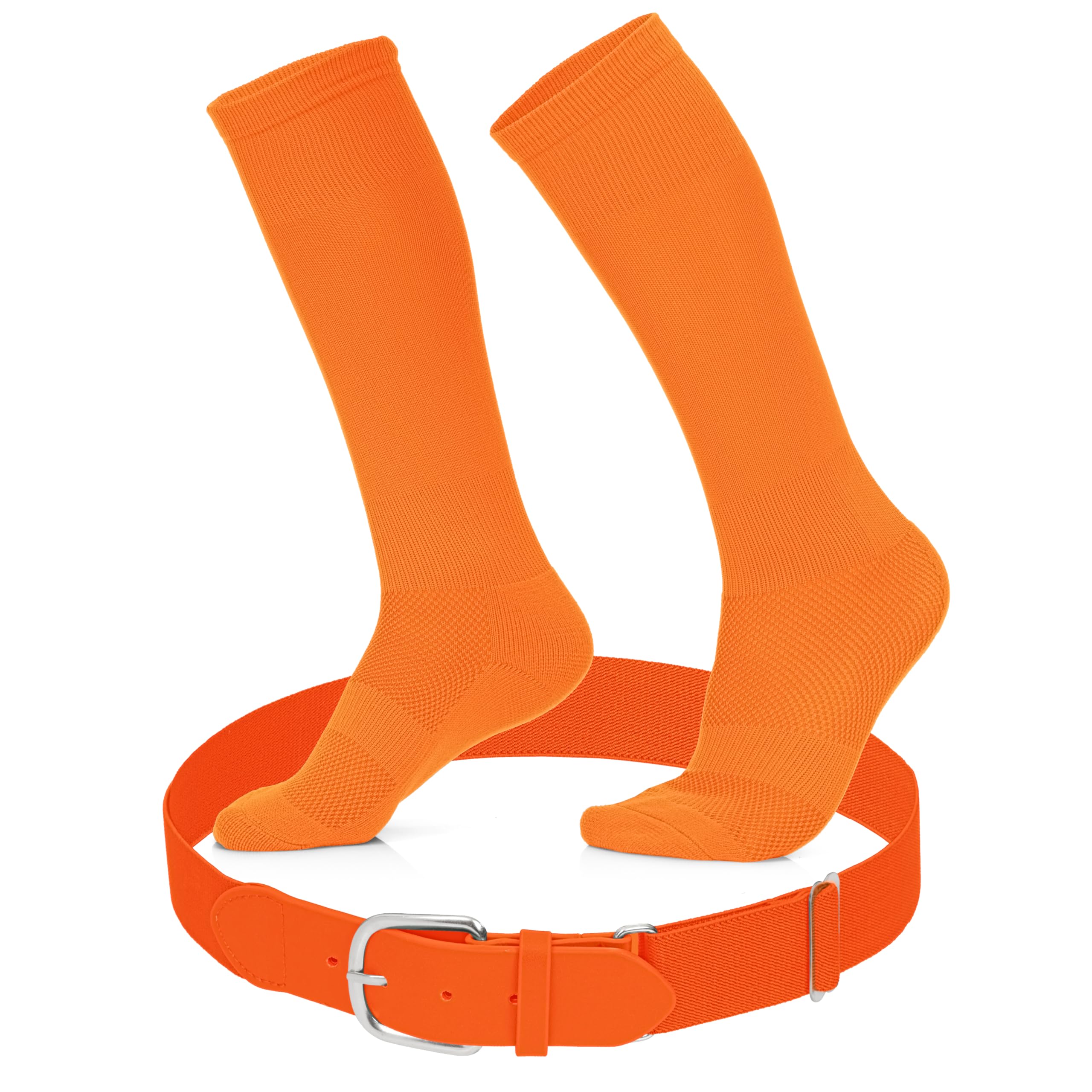 **Youth Baseball Socks & Adjustable Belt Set - High-Performance Baseball & Softball Socks for Kids - Perfect for Games, Practice & Training**