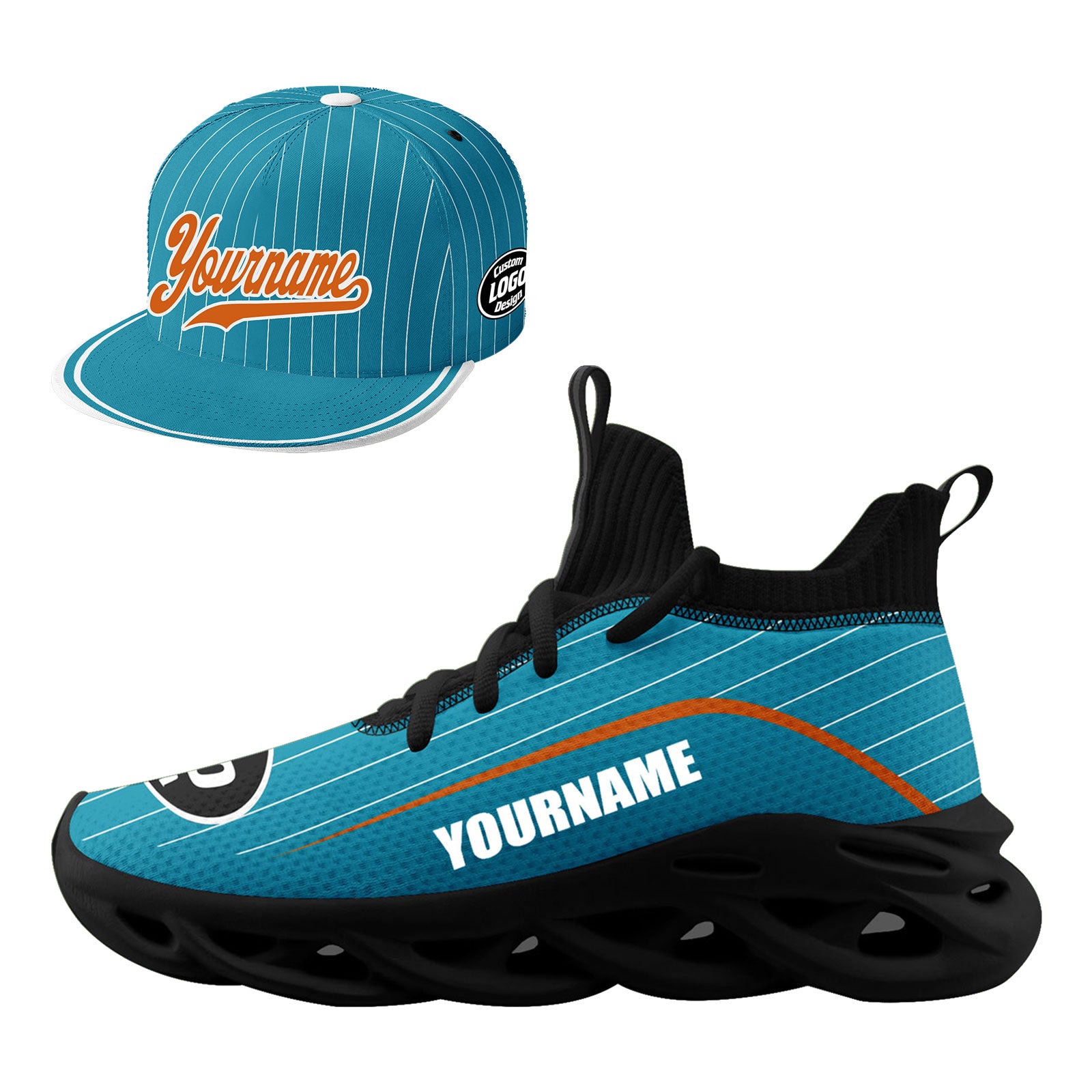 Custom MaxSoul Shoes & Hat Set - Personalized Combo for Men & Women | Perfect for Running, Gym Workouts & Outdoor Activities | D020238-23