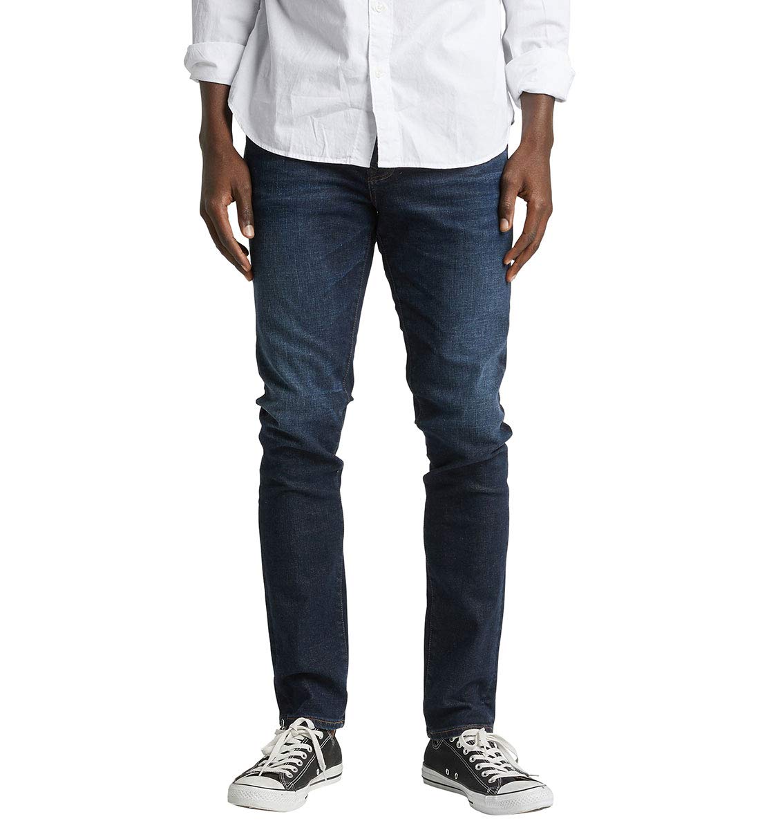 Silver Jeans Co. Men's Kenaston Regular Fit Indigo Denim Jeans - Perfect for Casual Wear, Office & Everyday Comfort