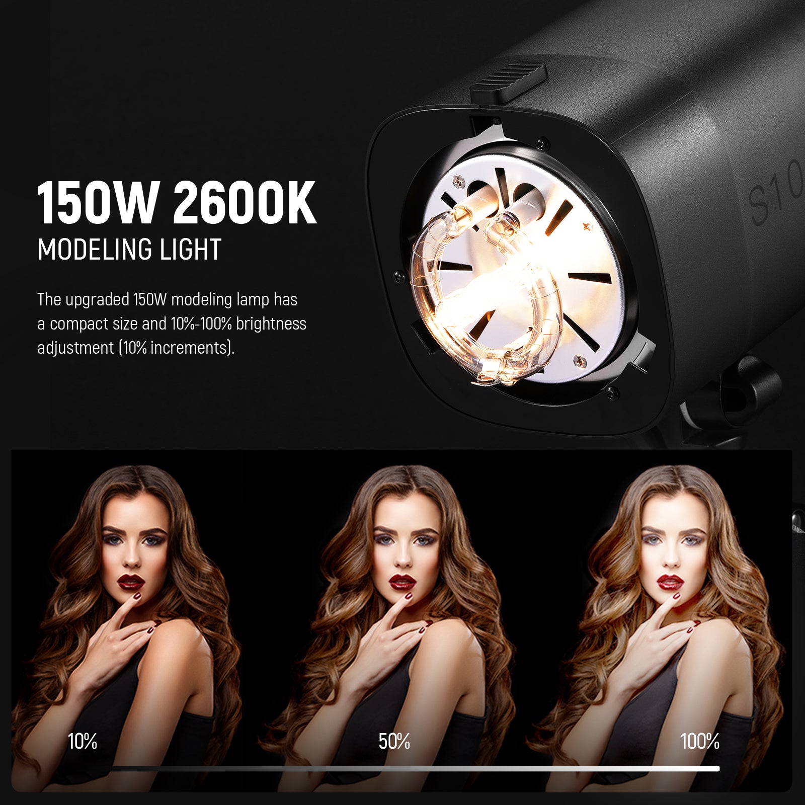 NEEWER S101 300W Professional Studio Strobe Flash Light for Photography, Portrait, and Product Photography - Perfect for Studio, Outdoor, and Event Lighting