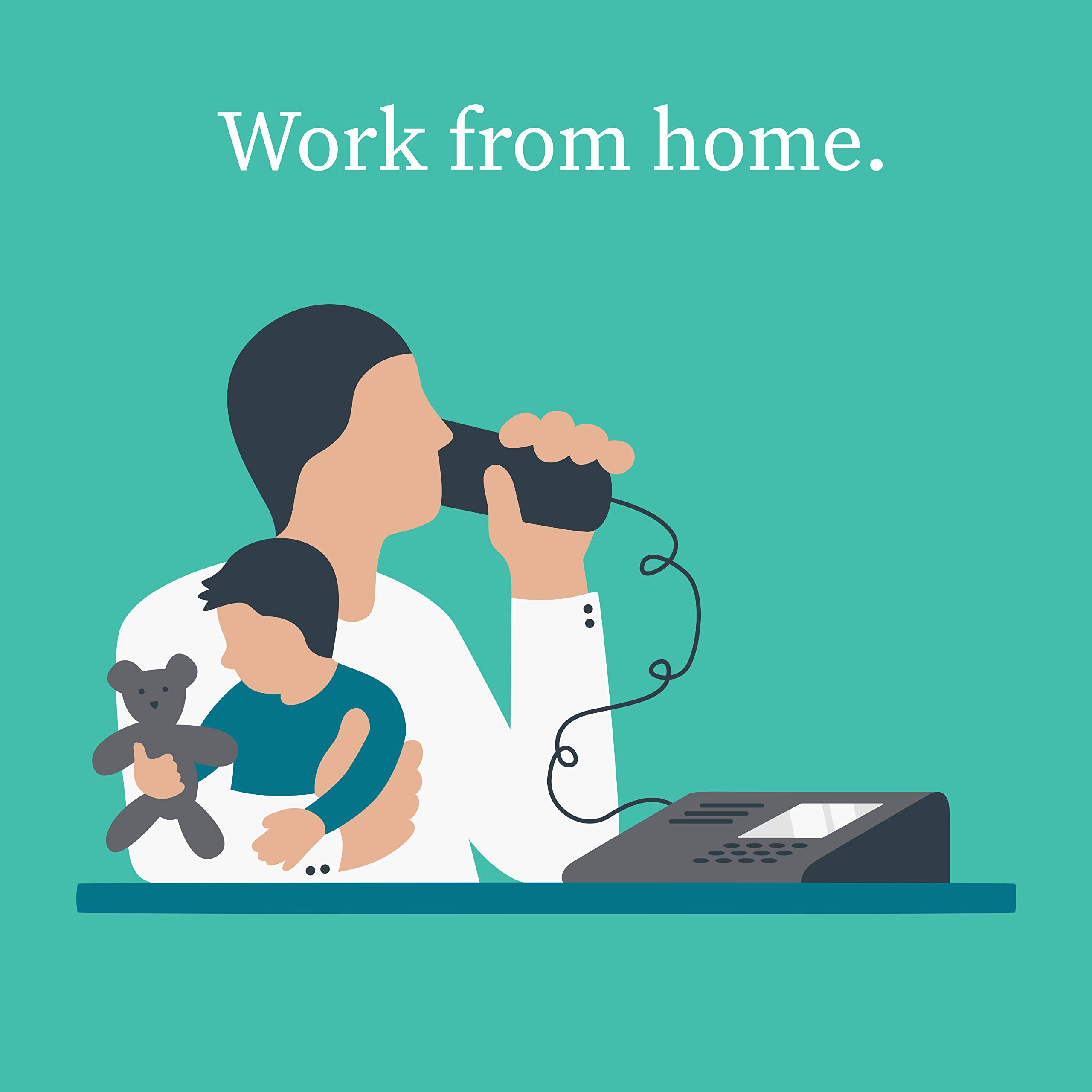 Ooma Telo VoIP Home Office Phone System - Free Internet Phone Service with Business Desk Phone | Affordable Landline Replacement | Unlimited Nationwide Calling | Mobile App for On-the-Go Calls | Perfect for Remote Work & Small Business Communication