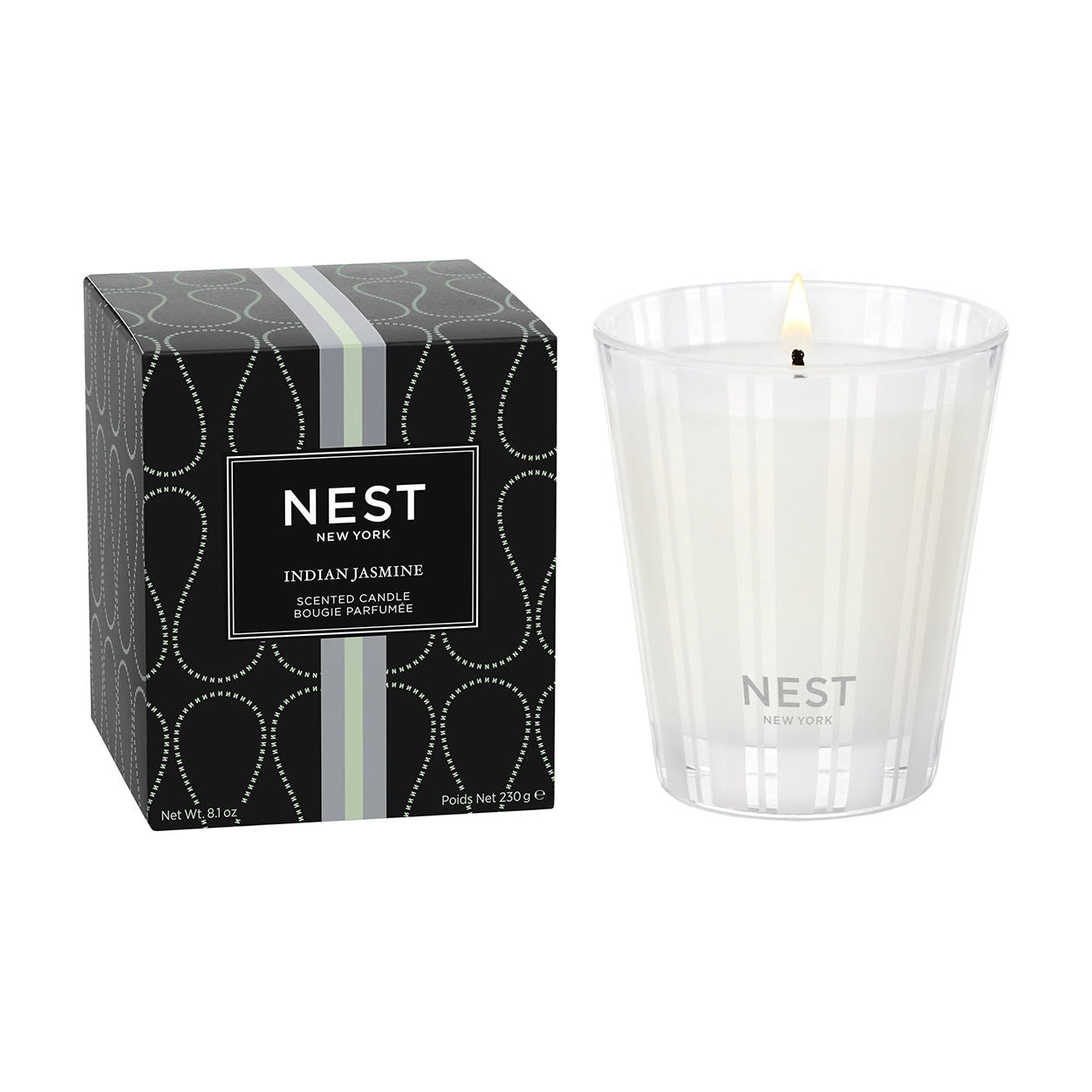 Premium Indian Jasmine Scented Candle - Long-Lasting Aromatherapy for Relaxation, Meditation & Home Decor | Perfect for Bedroom, Bathroom & Yoga Studio