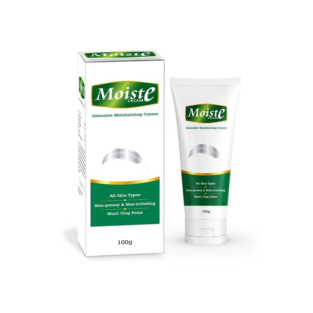 AZISTA Aloe Vera Moisturizing Cream with Tea Tree Oil & Vitamin E - Hydrating & Soothing Face Cream for Dry, Sensitive Skin - Unisex Skincare for Men & Women - Perfect for Daily Use & Night Routine - 100g Tube (Pack of 1)
