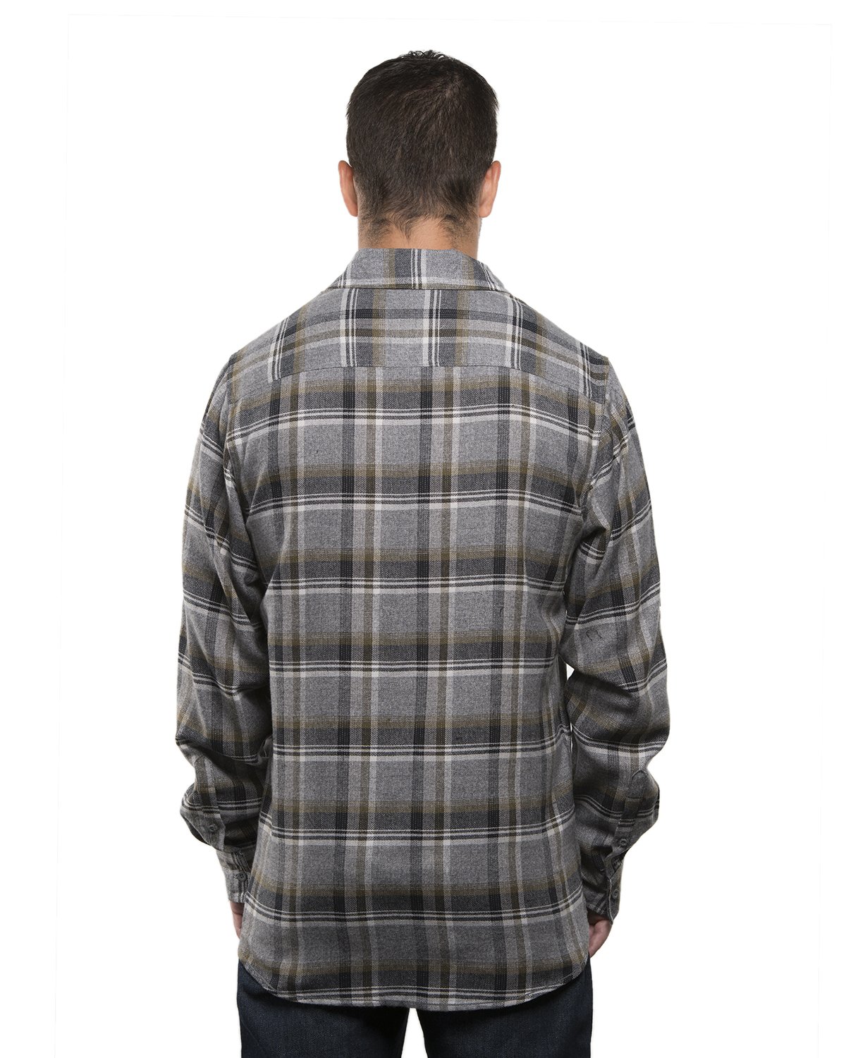 Burnside Men's Yarn-Dyed Long Sleeve Flannel Shirt - Soft Plaid Button Down for Casual Wear, Outdoor Activities & Fall Layering