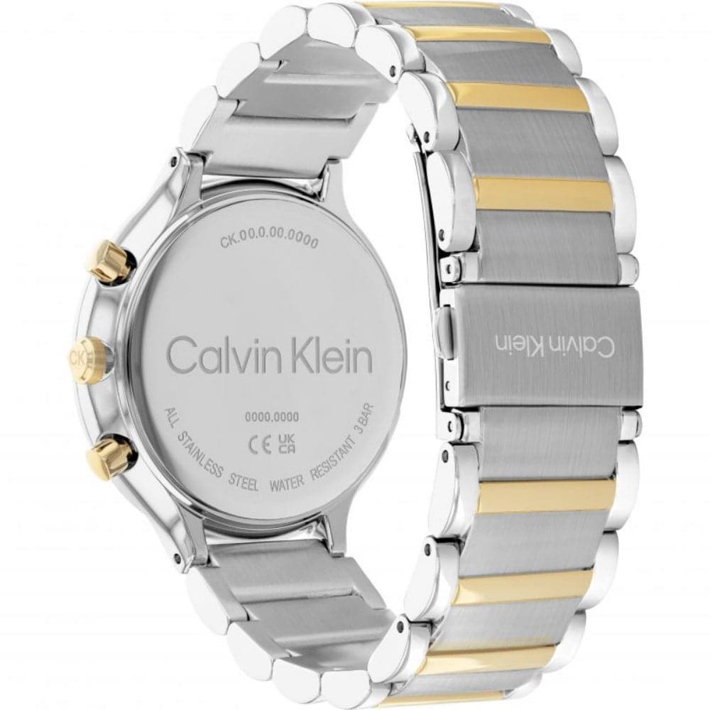 Calvin Klein Women's Watch with White Dial & Two-Tone Stainless Steel Strap - Model 25200239 | Elegant Timepiece for Office, Party & Everyday Wear