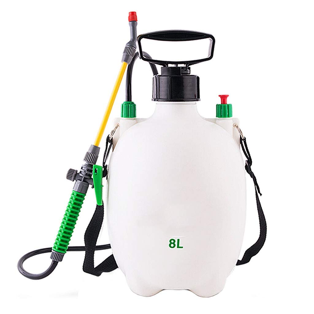 **Pneumatic Watering Can with Sprinkle Head - 8L Manual Air Compression Pump Spray Bottle for Plants - Long Plastic Rod Gardening Supplies - Ideal for Indoor & Outdoor Garden Watering**