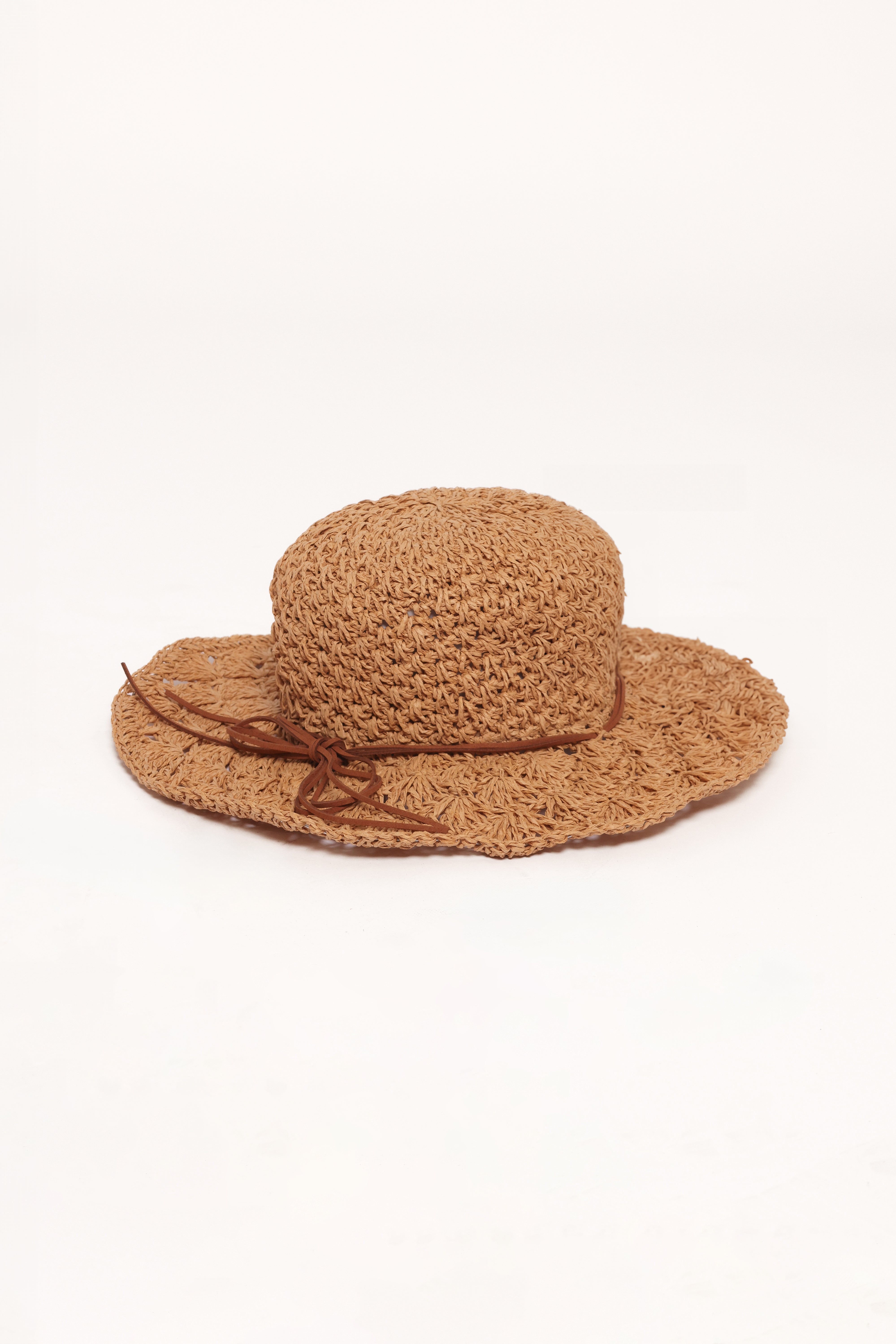 Brooke Straw Hat in Tan - Classic Summer Beach Hat for Women - Perfect for Vacations, Outdoor Activities & Sun Protection