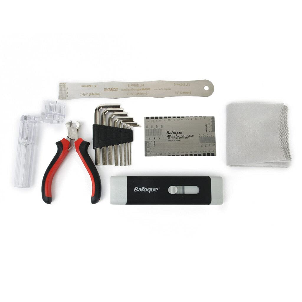 Professional Guitar Repair & Maintenance Kit - Complete Set of Guitar Parts & Care Tools for Musicians | Perfect for Guitar Setup, Cleaning & DIY Repairs