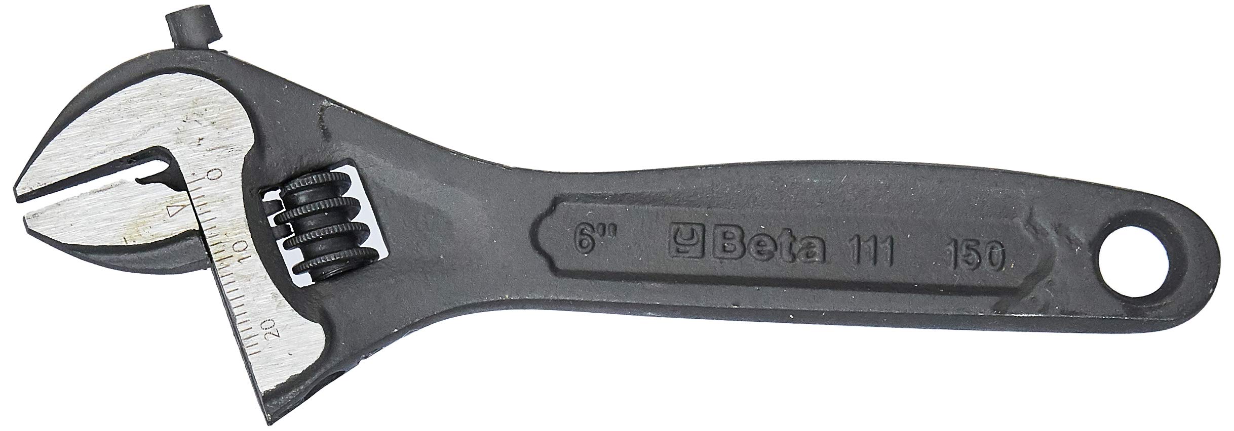 Beta 111N/150 Adjustable Wrench with Measurement Scale, Phosphate Coated, 5 15/16