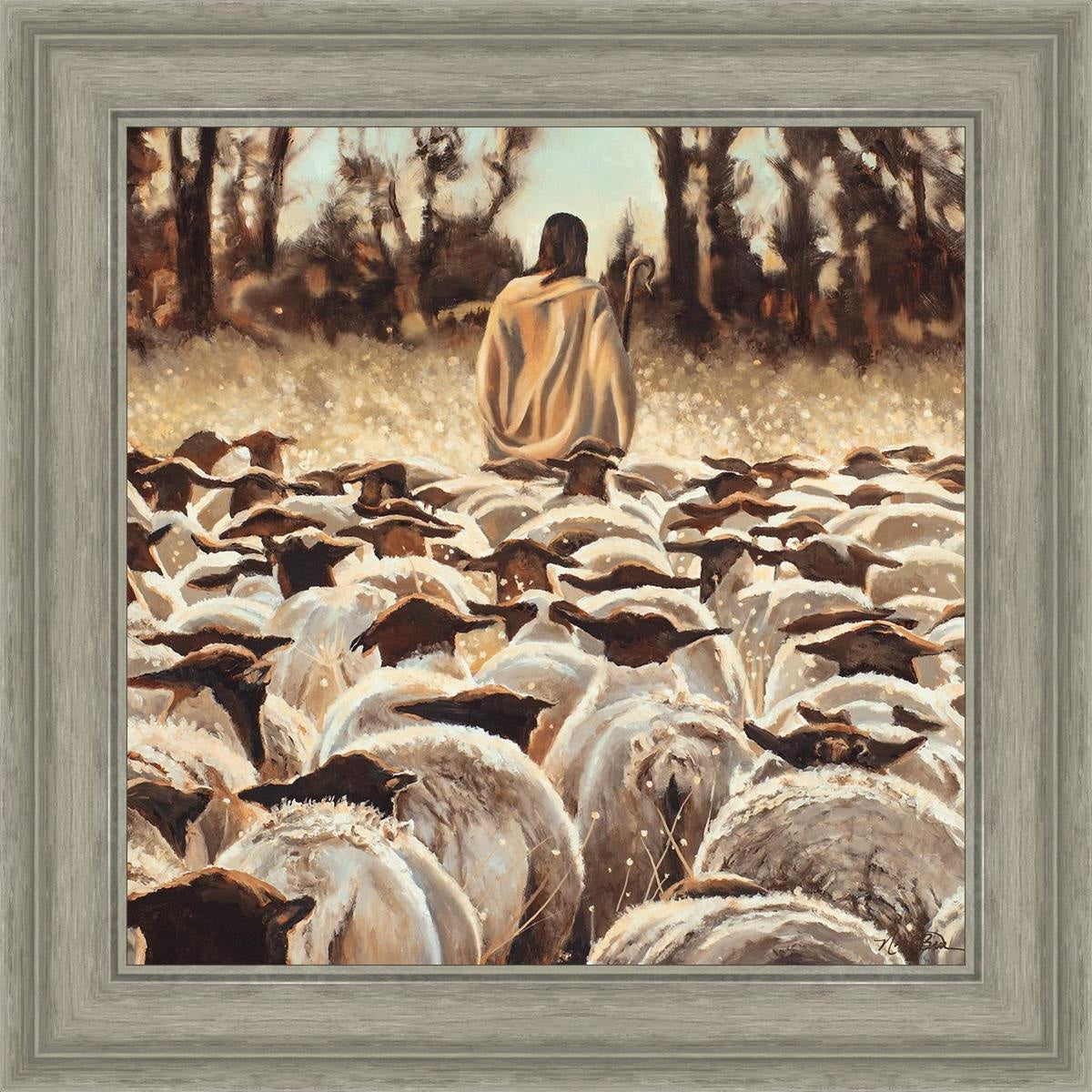 Be Ye Followers of Me - Inspirational Christian Wall Art for Home & Church Decor | Perfect for Living Room, Bedroom, and Office