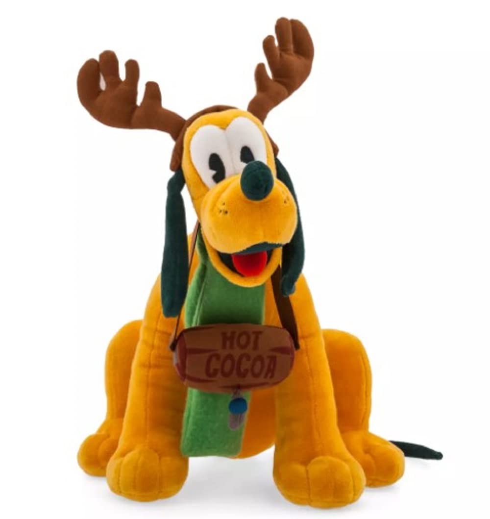 Disney Pluto Holiday Scented Plush Stuffed Animal - 10.5 Inch Soft Toy for Christmas Decor, Gifts & Kids Room Decorations