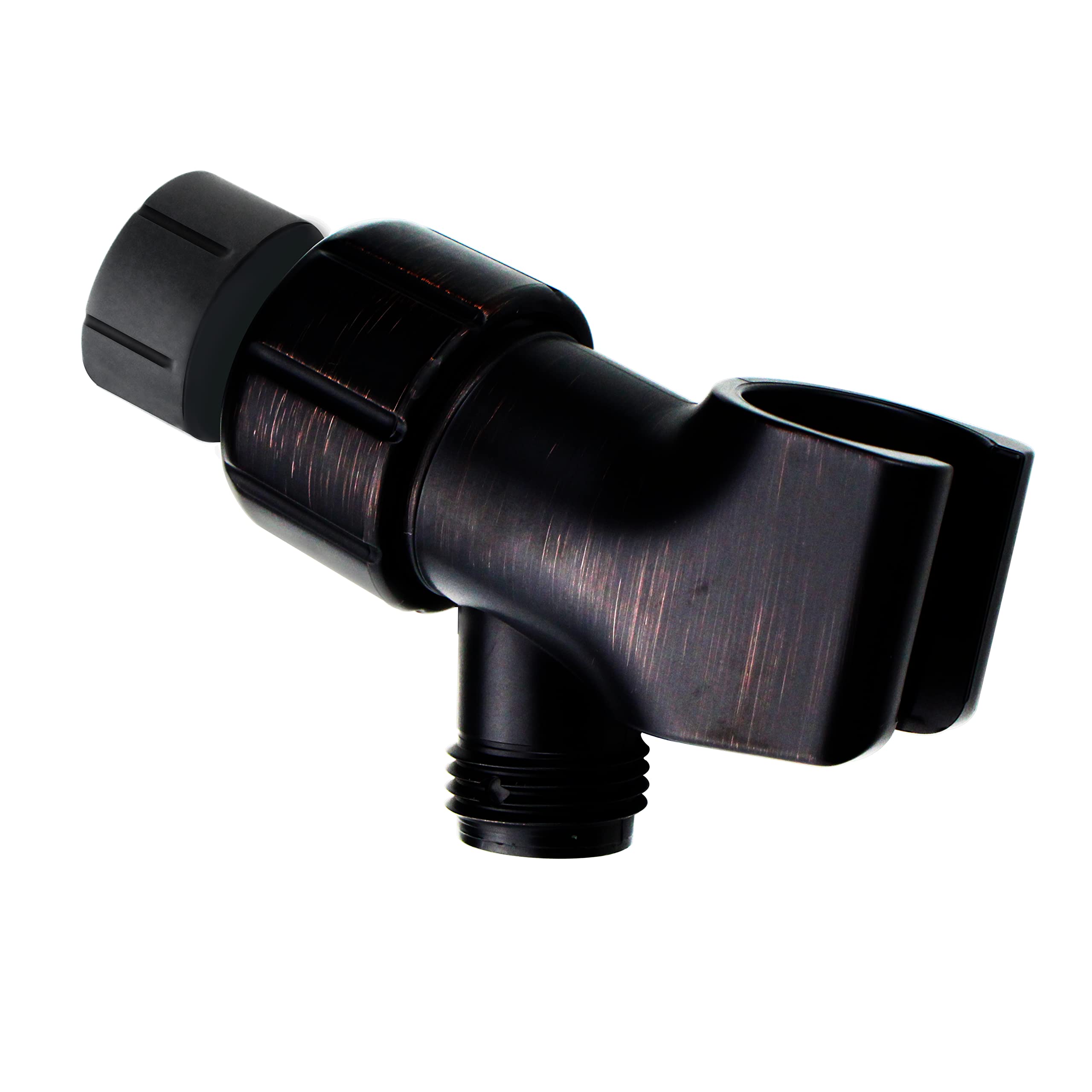 YOO.MEE Adjustable Shower Arm Bracket for Handheld Shower Head - 360° Swivel POM Ball Joint, Large Angle Adjustable Shower Holder with Oil Rubbed Bronze Finish - Perfect for Bathroom Renovation & Spa Shower Experience