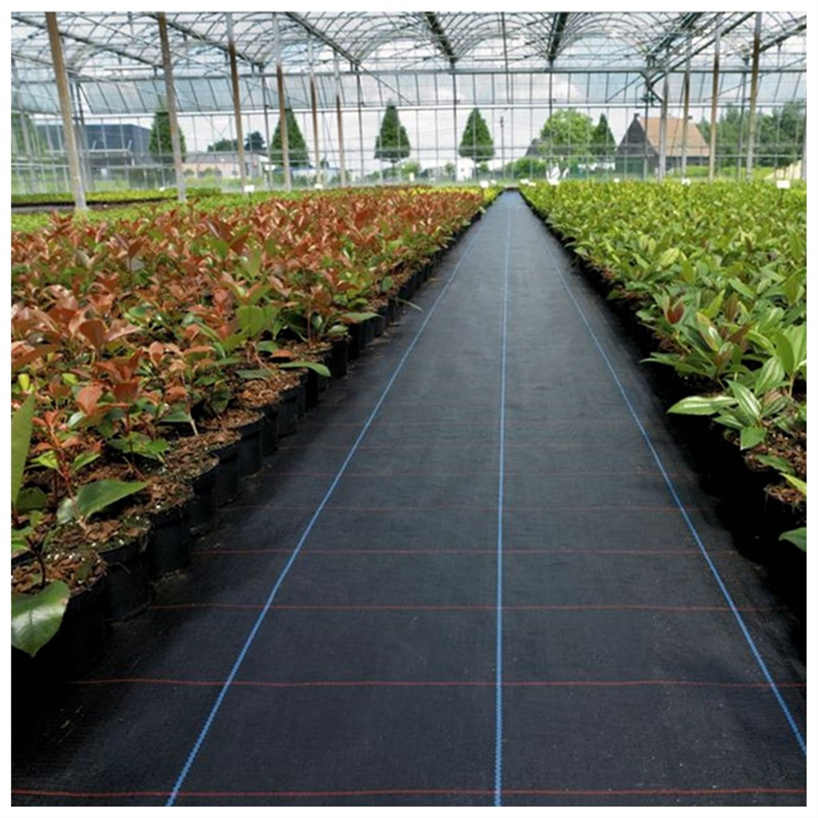 Premium Black Landscaping Fabric - Heavy Duty Weed Barrier for Lawn, Garden, Flower Beds & Driveways | Durable Ground Cover Mulch Fabric (1x3m) | Perfect for Weed Control, Soil Protection & Landscape Projects