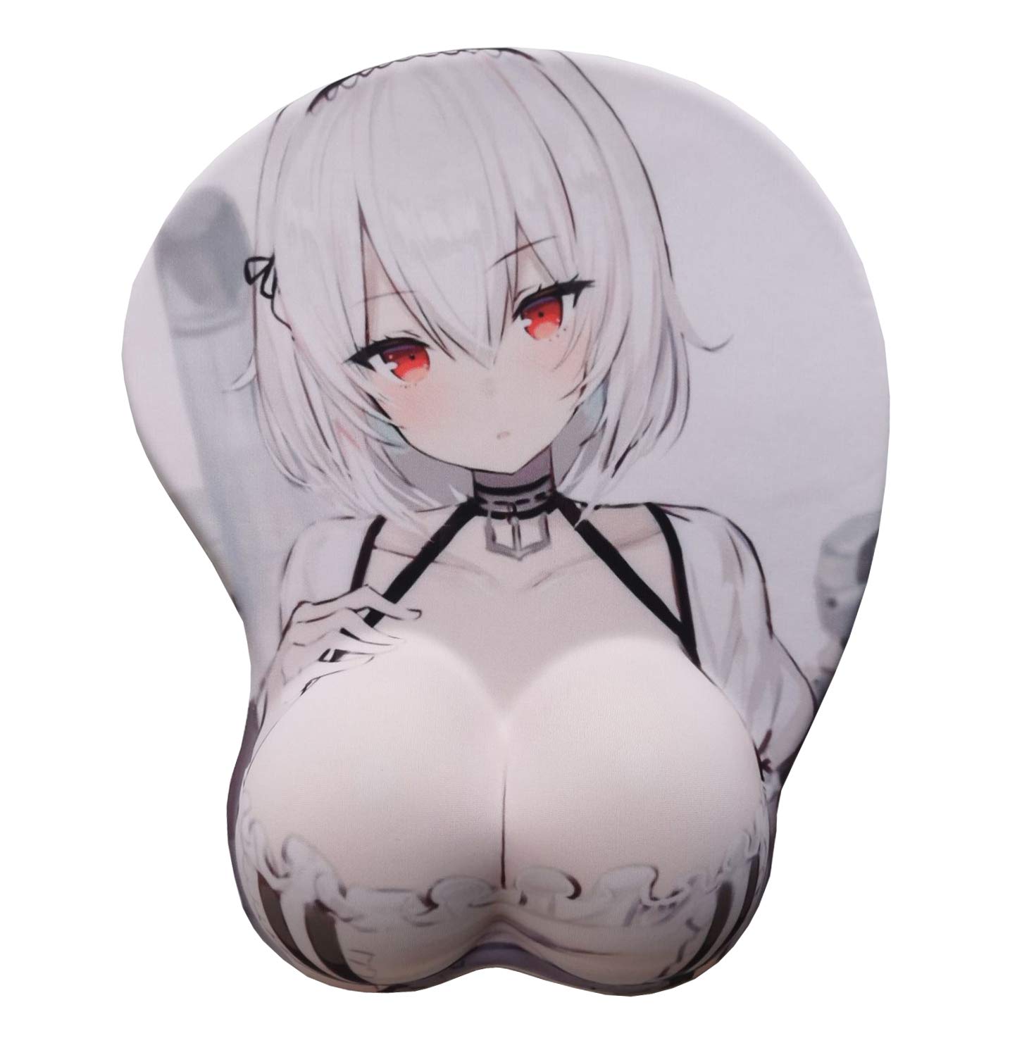 3D Anime One Piece Mouse Pad with Gel Wrist Support - Non-Slip Gaming & Office Mouse Mat for Pain Relief - Perfect for PC, Laptop, and Computer Workstations