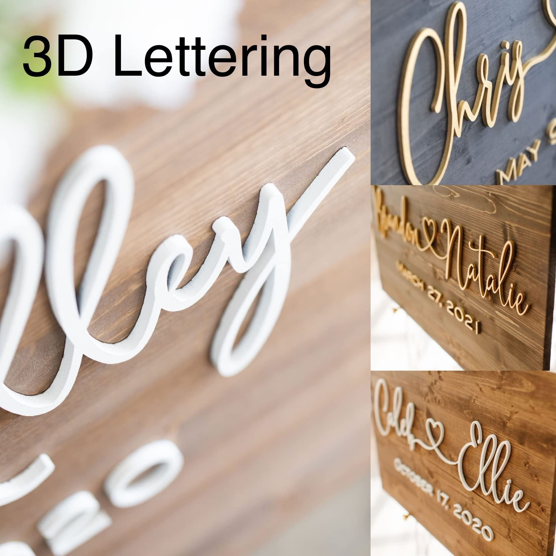 Custom 3D Wooden Wedding Welcome Sign - 12x18 Inches Black & Gold Lettering - Perfect for Wedding Receptions, Bridal Showers & Anniversary Decor