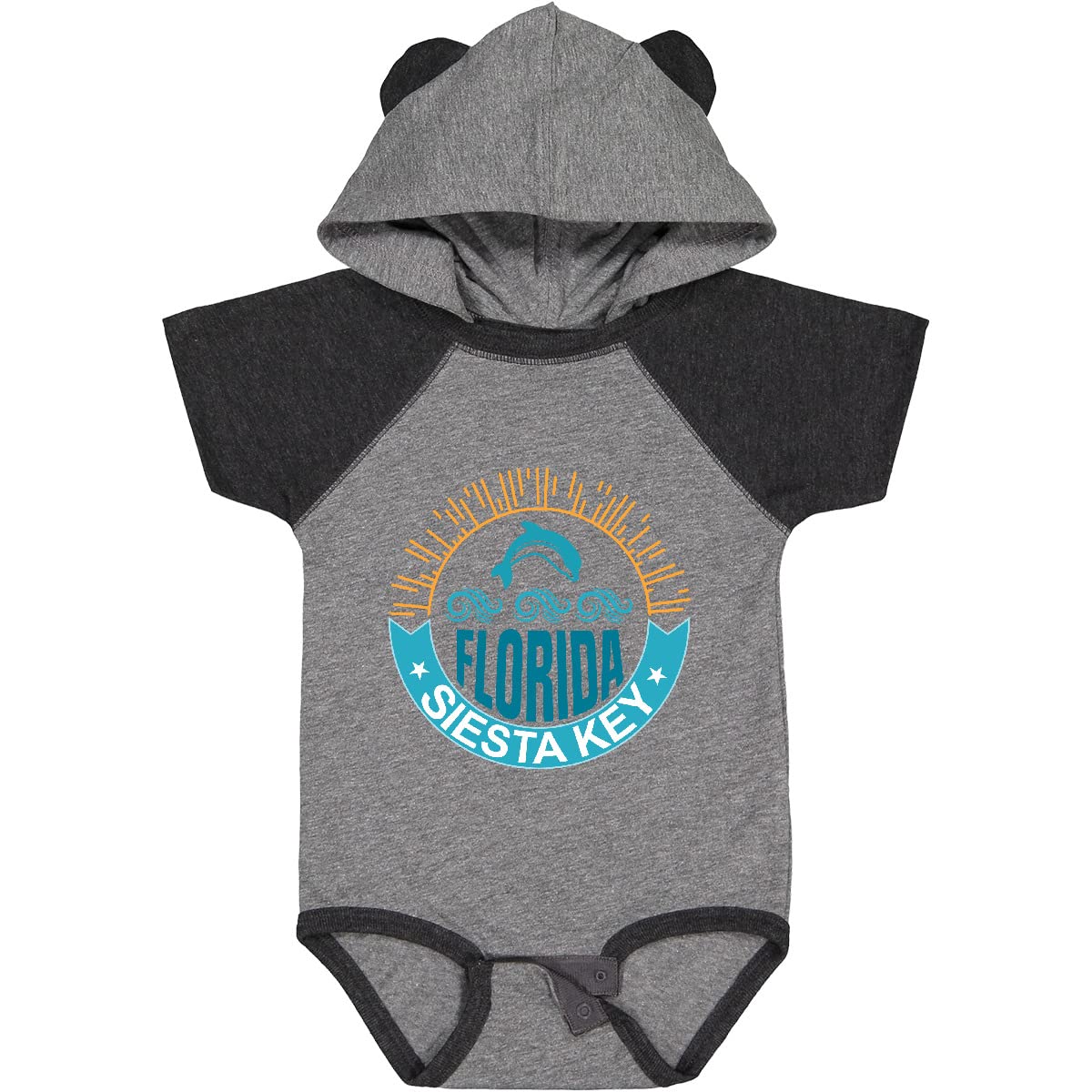 Inktastic Siesta Key Florida Beach Vacation Baby Bodysuit - Soft Cotton Cute Infant Onesie for Summer Travel & Family Photos