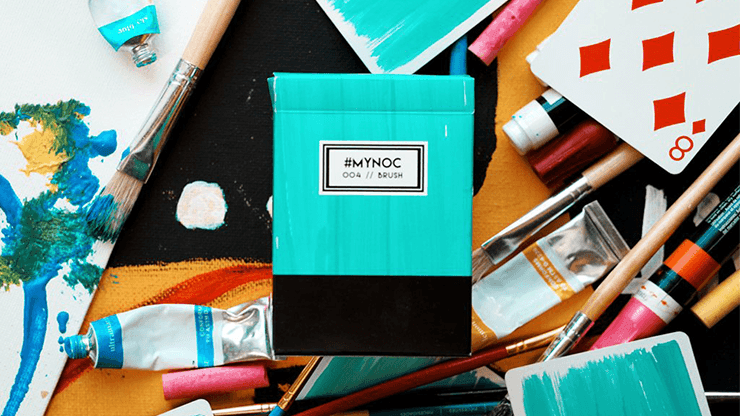 MYNOC Deck 4 Brush Edition Playing Cards - Premium Quality Poker Cards for Magic Tricks, Cardistry & Casino Games - Perfect for Card Collectors & Professional Players