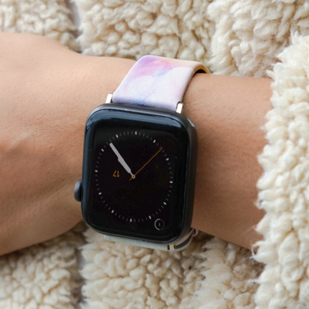 Pastel Tie Dye Apple Watch Band - Soft & Comfortable Strap for Women & Men - Perfect for Workouts, Yoga & Everyday Wear