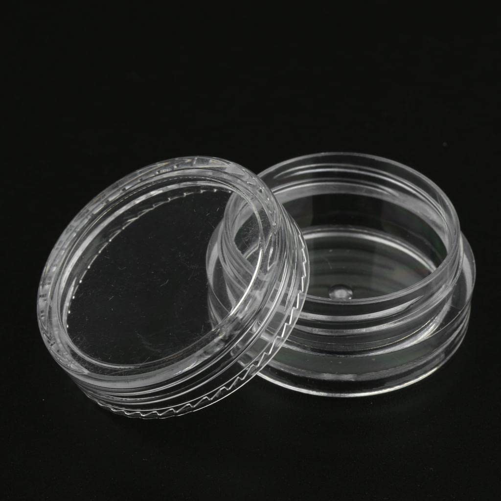50pcs Reusable 2g Small Glass Jars with Lids - Perfect for Nail Art, Jewelry Storage & DIY Crafts - Organize Beads, Glitter & Small Accessories