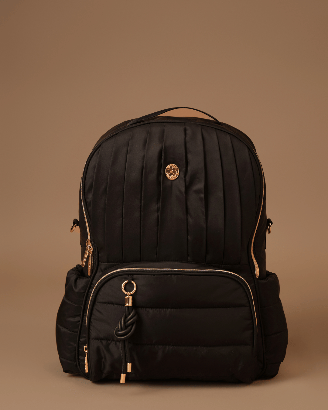 Premium Black Diaper Bag for Moms - The Coast Diaper Bag with Multiple Pockets & Insulated Bottle Holder | Perfect for Baby Outings, Travel & Everyday Use