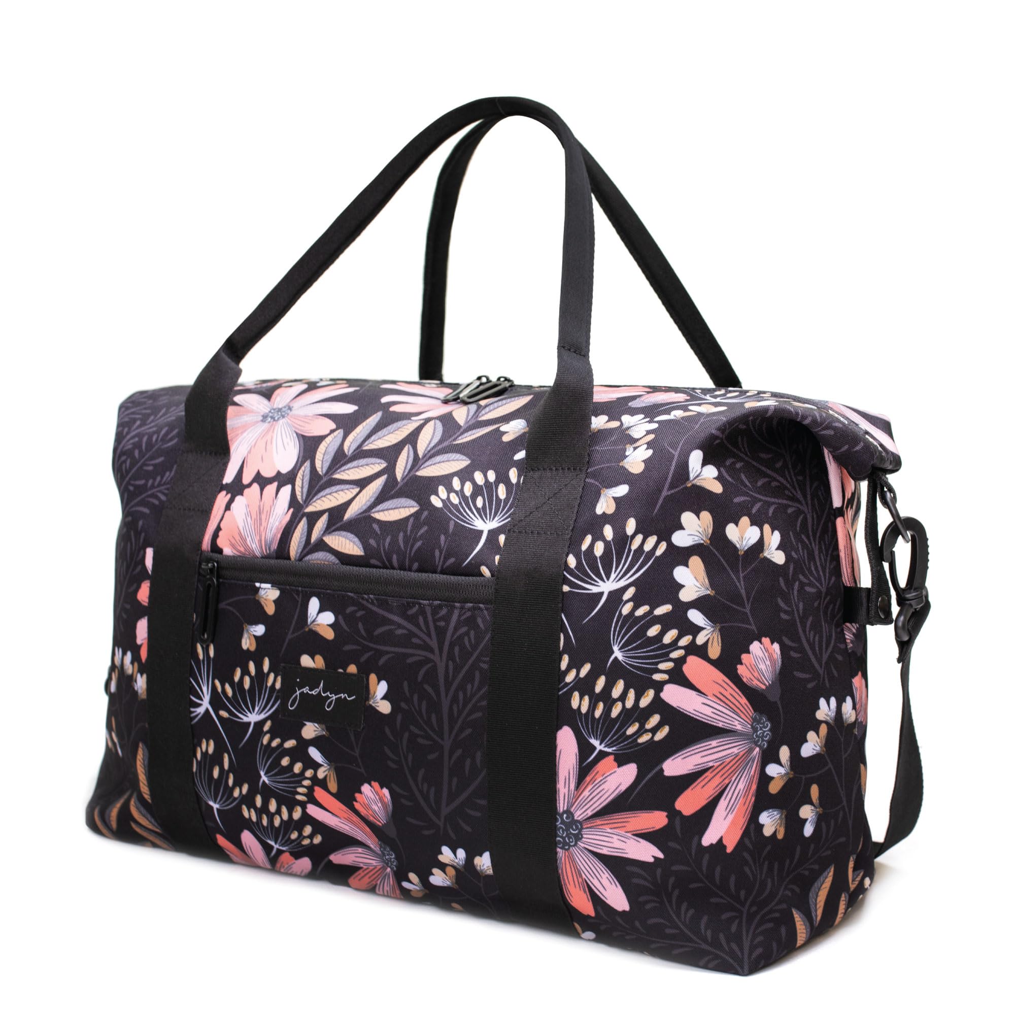 Jadyn Lola Travel Bag - Stylish Weekender & Overnight Duffel Bag for Women & Men - Perfect for Gym, Work, Weekend Getaways & Business Trips