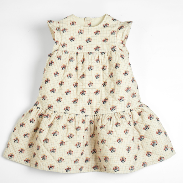 CERA UNA VOLTA AMBRA Dress for Girls (2-8 Years) - Elegant Floral Party Dress for Special Occasions, Birthday Parties & Family Gatherings