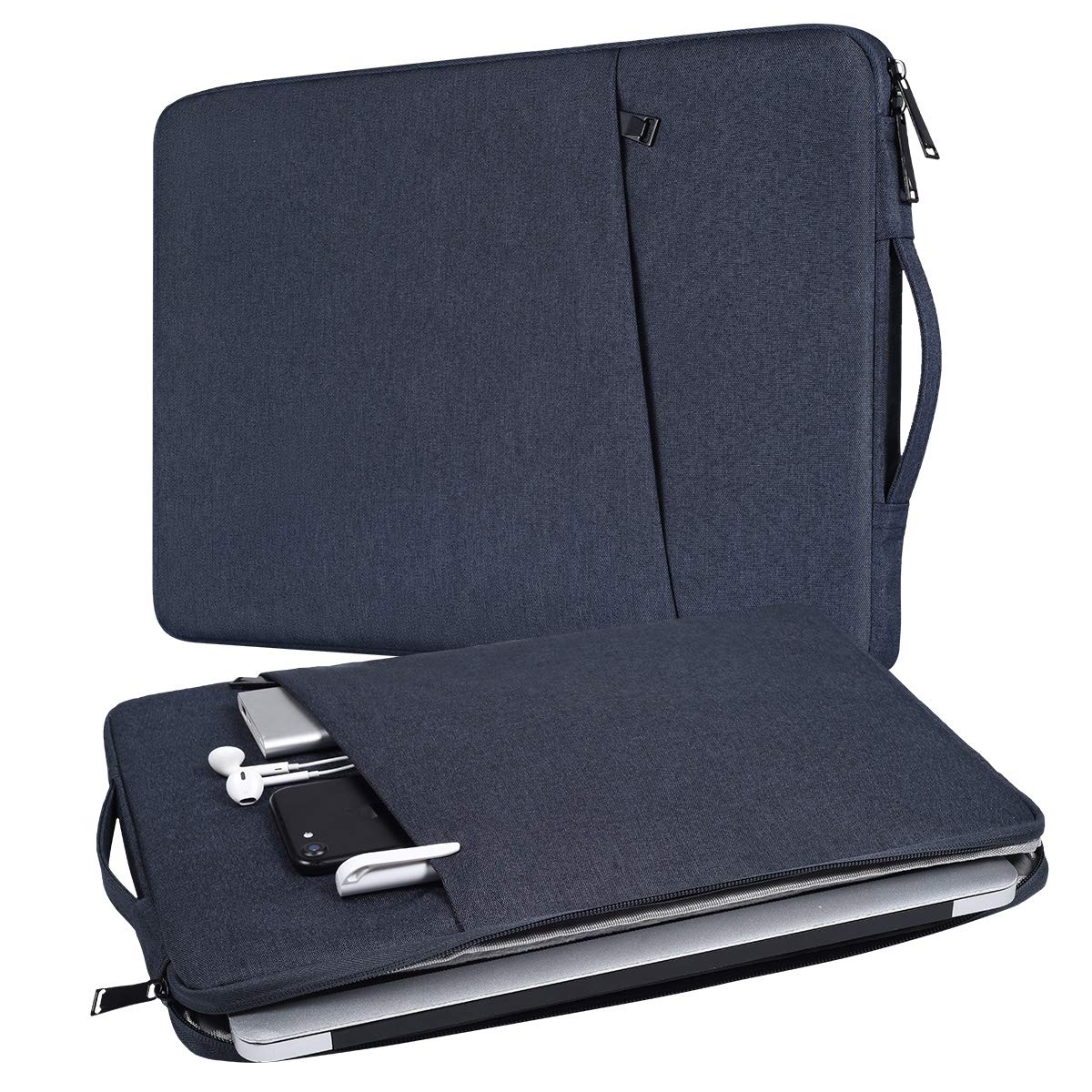 13-13.3 Inch Laptop Sleeve Case with Handle - Compatible with MacBook Air/Pro, Acer Chromebook R13, ASUS ZenBook 13, Lenovo Yoga 730/720, HP Spectre X360, Dell XPS 13 - Protective Padded Bag for Travel, Work & School