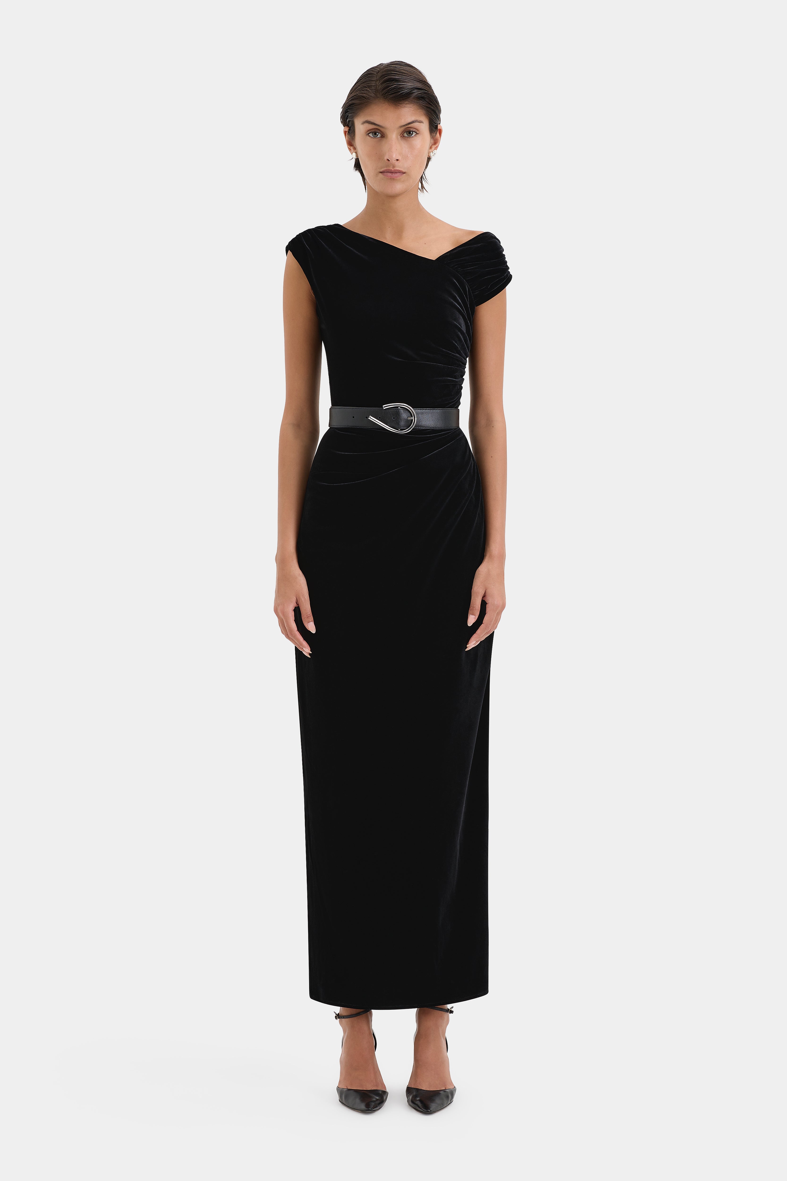 Ettore Black Gown - Elegant Formal Dress for Evening Parties, Prom, and Special Occasions
