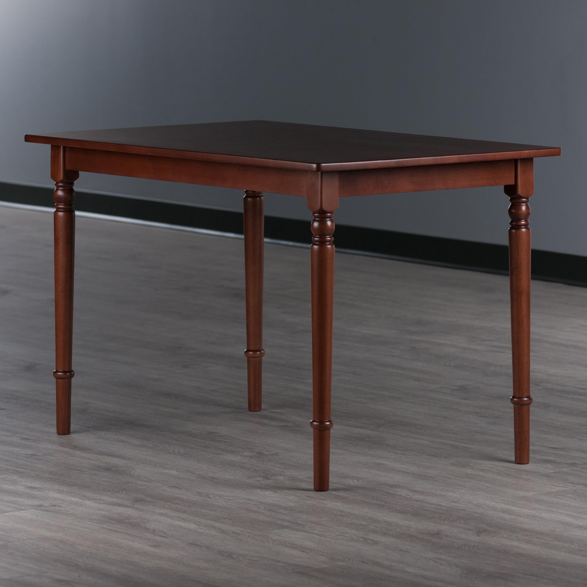 Winsome Ravenna 47-inch Rectangular Walnut Dining Table for 6 People - Perfect for Family Meals & Kitchen Gatherings