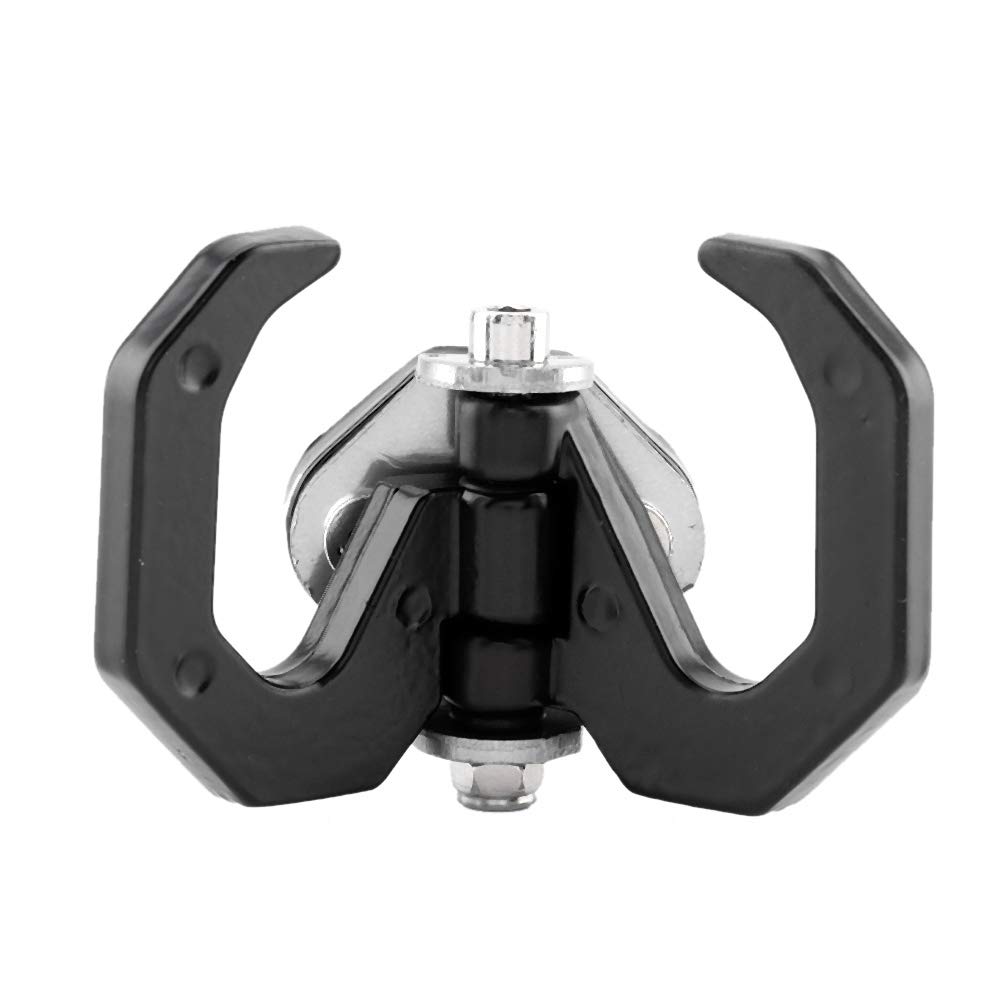 Universal Motorcycle Hanger Hook - Durable Aluminum Alloy Luggage Bag Hook Holder for Motorcycles (Black/Silver) - Perfect for Touring, Commuting & Storage Organization