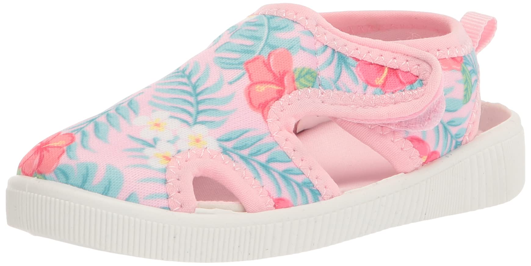 Hudson Baby Unisex Baby Sandals & Water Shoes - Hawaiian Print - Size 8 US Infant - Perfect for Beach, Pool & Summer Outdoor Activities
