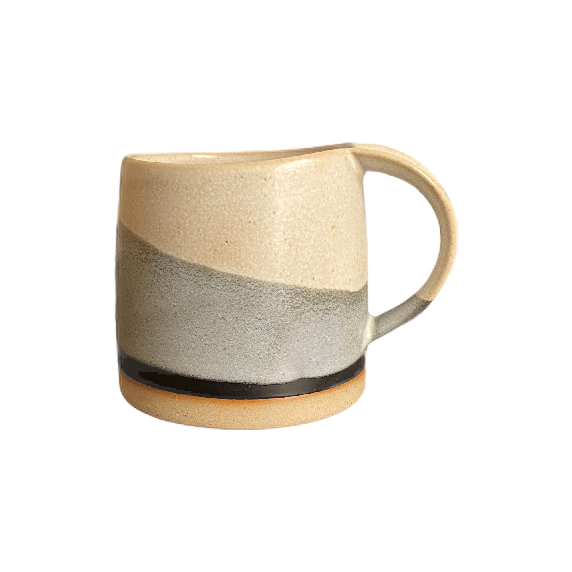 Vintage Japanese Style Ceramic Coffee Mug Set - 2 Pack 12oz Stoneware Cappuccino & Matcha Cups - White Glazed Tea & Coffee Mugs for Home, Office, Gift Giving - Eco-Friendly Durable Dishwasher Safe