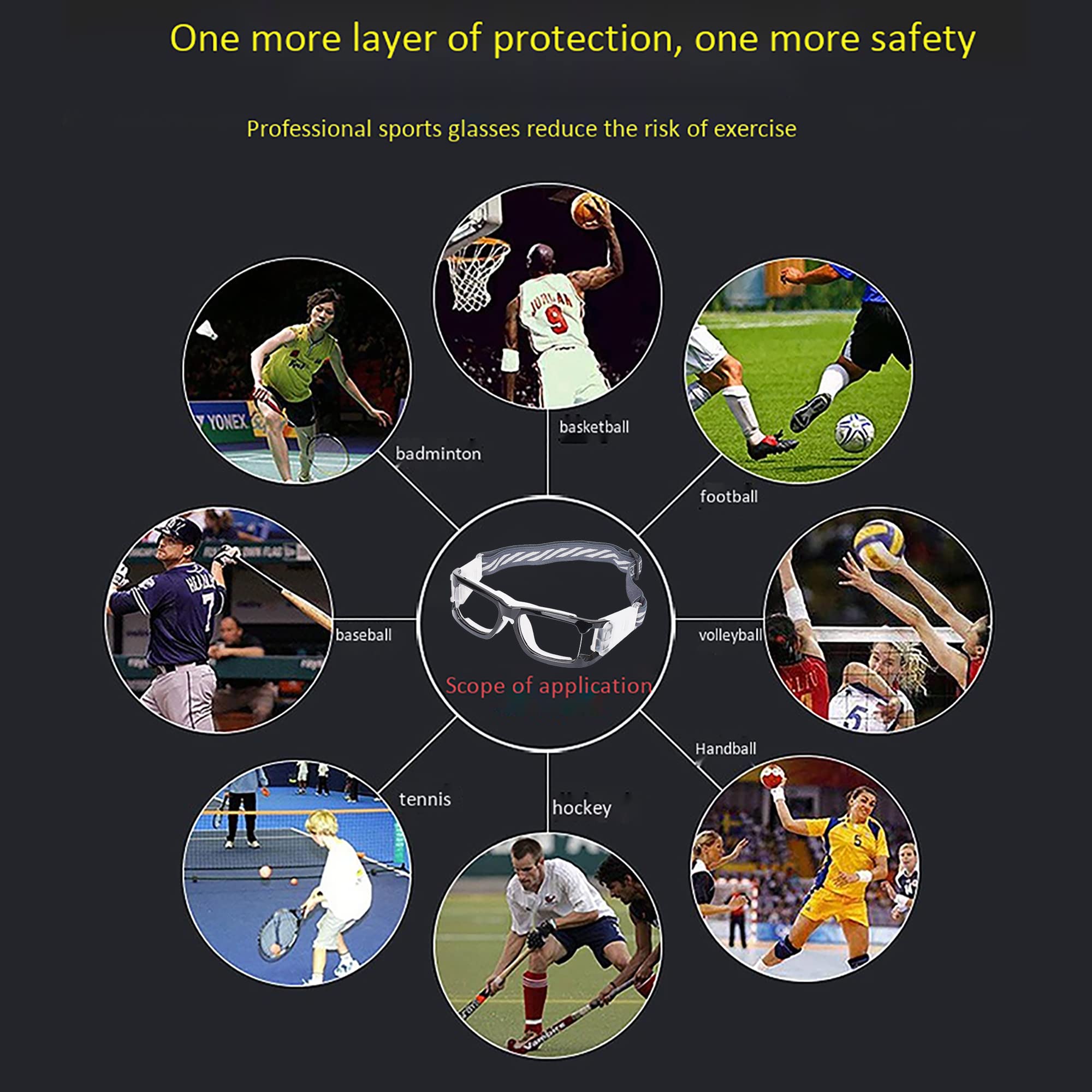Best Sports Goggles for Basketball & Football - Anti-Fog, Shockproof Safety Eyewear for Men & Women - Perfect for Indoor/Outdoor Games & Training