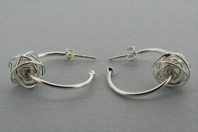 Elegant Knot Hoop Earrings for Women - Trendy Gold & Silver Jewelry for Everyday Wear & Special Occasions