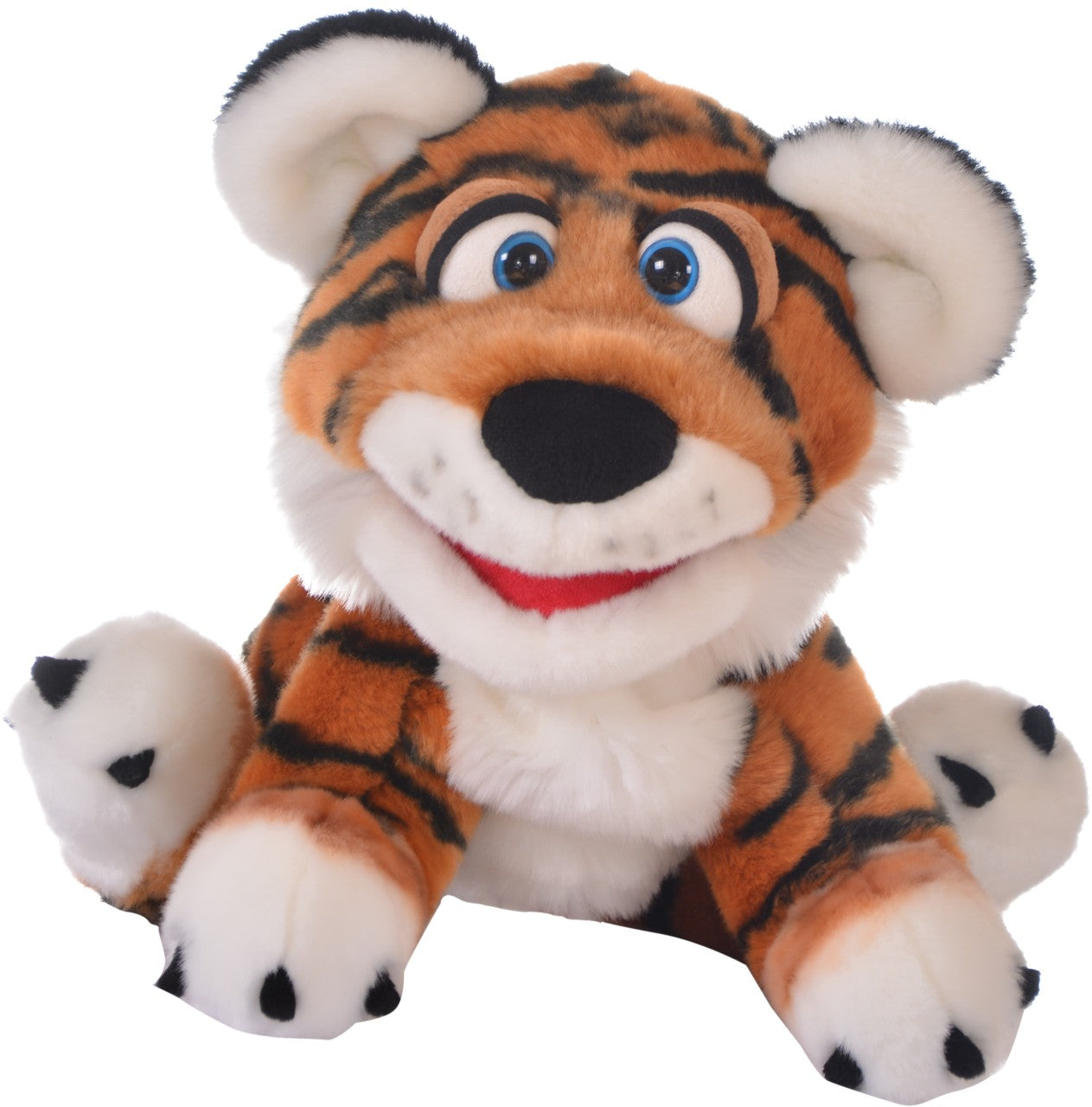 Tana Tiger 33cm Hand Puppet - Soft Plush Animal Puppet for Kids, Interactive Storytelling Toy (Code 234) | Perfect for Classroom Activities, Birthday Gifts & Imaginative Play