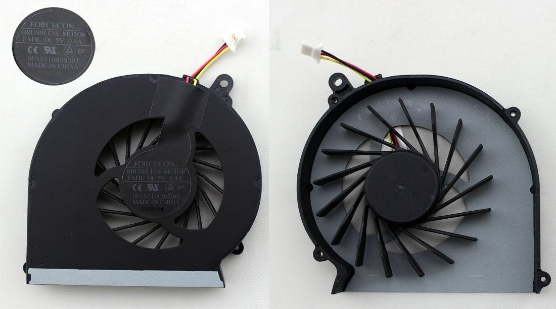 Original HP Compaq DFS551005M30T CPU Fan for HP 430 431 435 436 635 2000 Laptops - Replacement Cooling Fan 646184-001 - Perfect for Gaming, Office Work & Heavy Computing