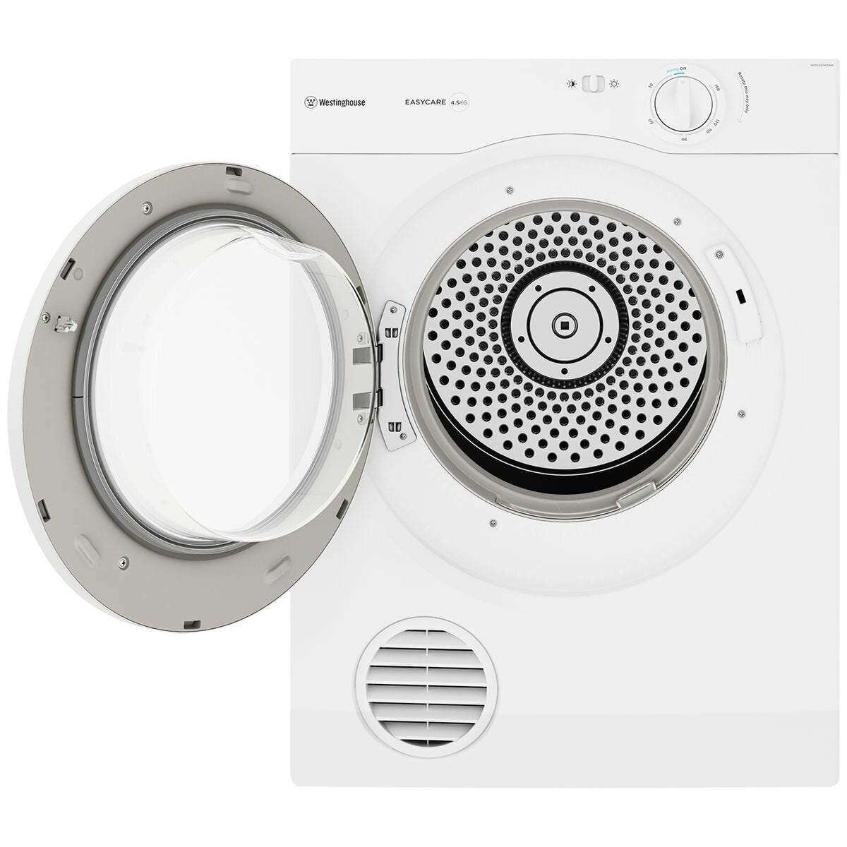 Westinghouse 4.5kg Vented Clothes Dryer WDV457H3WB - Compact & Energy Efficient Laundry Solution for Apartments, Small Homes & RVs