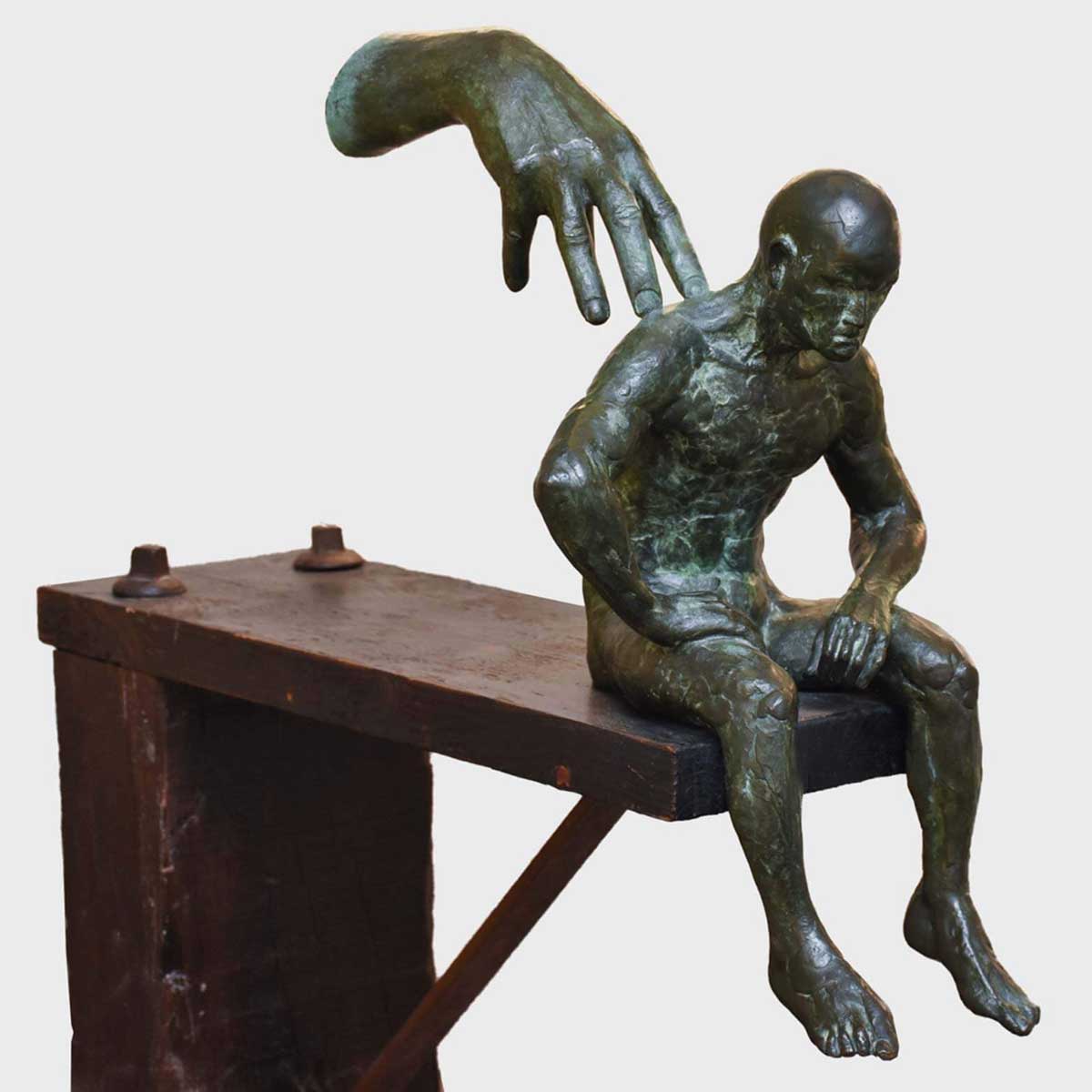 Friendship Bronze Sculpture Quinn - Handcrafted Artwork for Home Decor, Office & Gift Giving