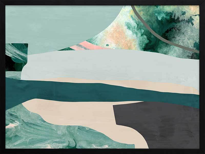 Deep Dive I Framed Art Print - Ocean Themed Wall Decor for Living Room, Bedroom & Office - Modern Canvas Painting for Home & Office Decor