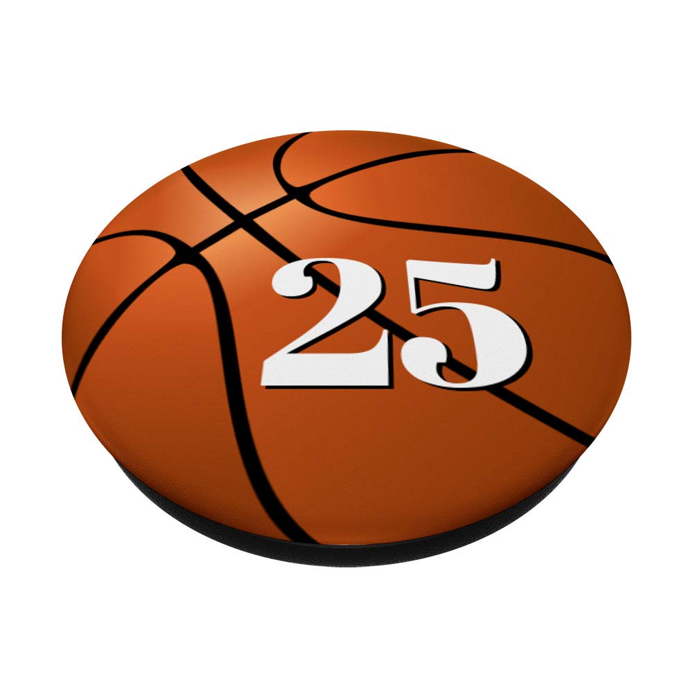 #25 Basketball Phone Grip & Stand - PopSocket for iPhone & Android - Perfect for Game Days, Workouts & Everyday Use