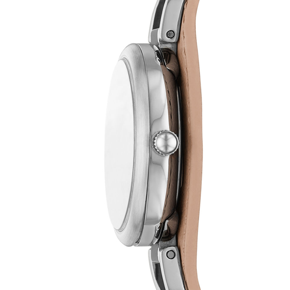 Fossil ES5213 Carlie Women's Stainless Steel Watch - Elegant Analog Timepiece for Work, Casual & Special Occasions