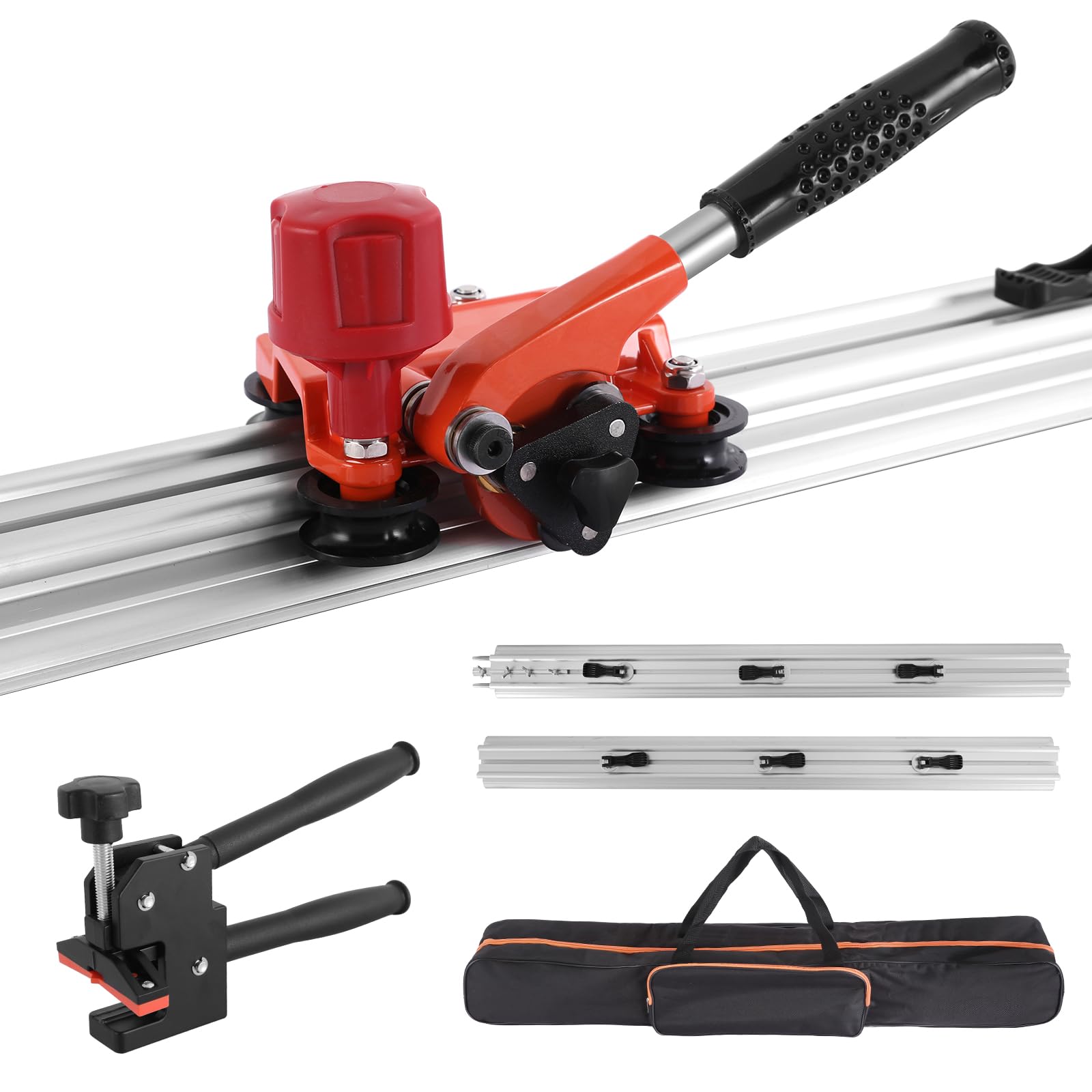 78 Inch Professional Manual Tile Cutter with Carrying Case - Heavy Duty Large Format Tile Cutter for Porcelain & Ceramic Tiles (0.12