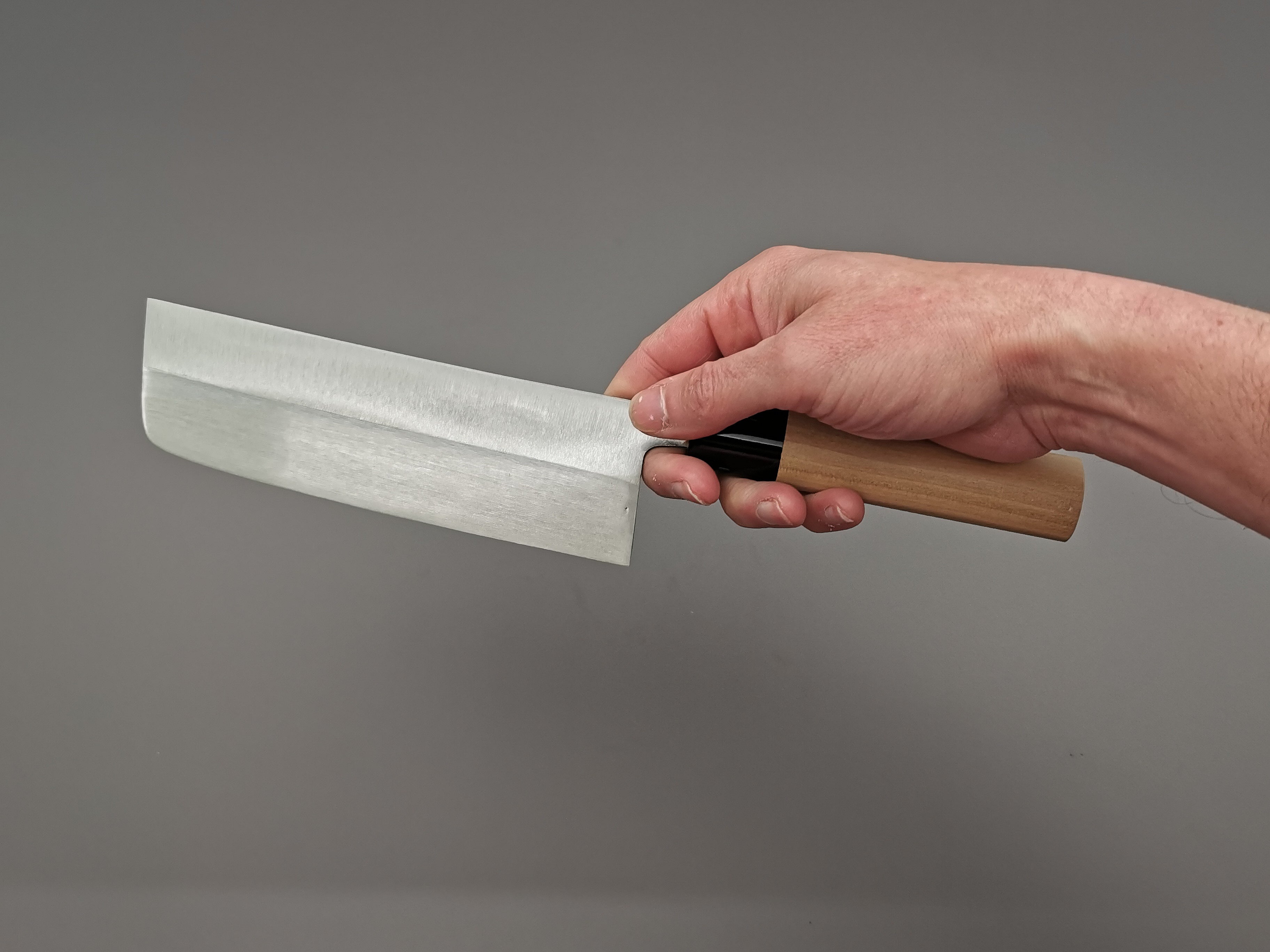 Premium Japanese Nakiri Knife - Michio Ishikawa White #2 Steel Single Bevel Vegetable Cleaver - Perfect for Sushi Chefs & Home Cooking Enthusiasts